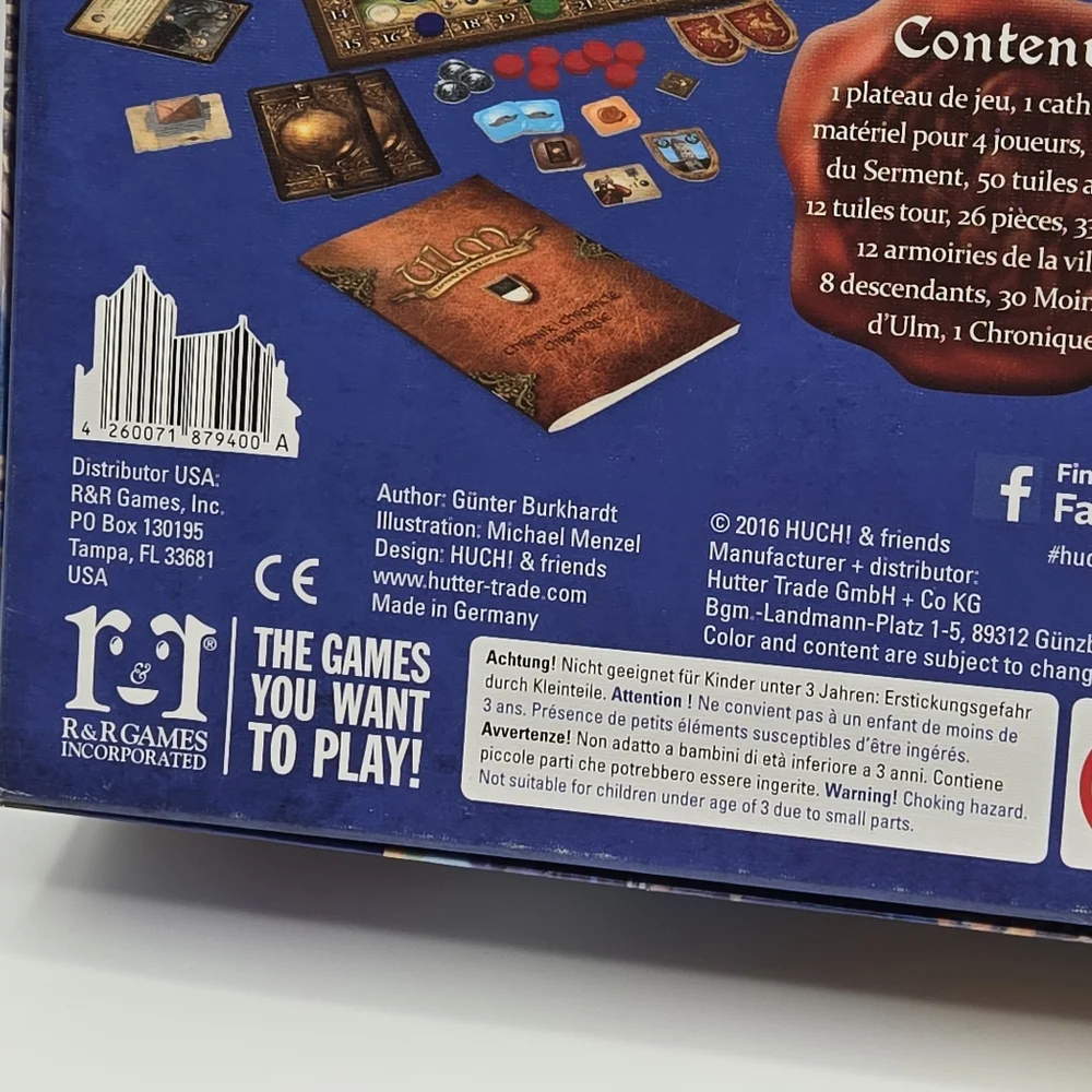 ULM Board Game Huch & Friends R&R Games 2016 COMPLETE (2-4 Players 10+)